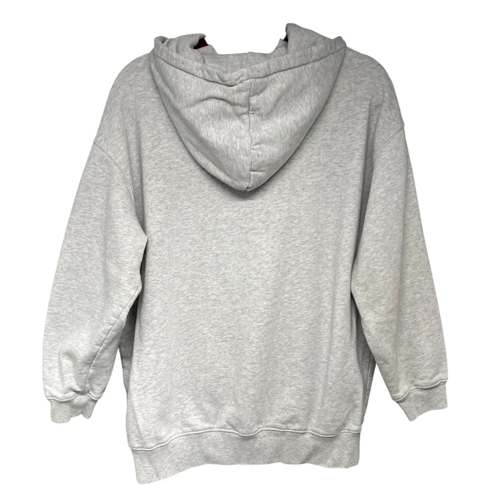 Anine Bing Sport Tyler Hoodie Grey Heather Logo Oversized Sweatshirt Women’s XS - Picture 7 of 13